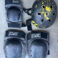 Protec Helmet And Pads MAKE ME AN OFFER