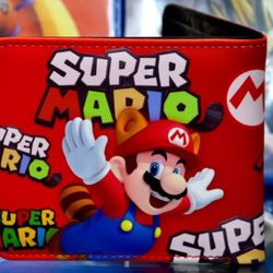Printed Personalized Super Mario Bros Anime Wallet