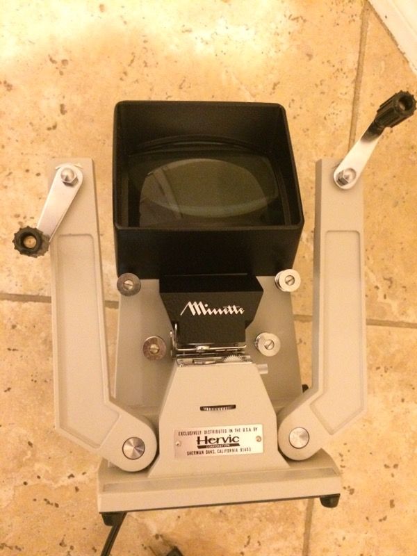 Hervic Minette Professional SUPER 8mm Film VIEWER Editor Vintage Movie Working