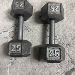  Dumbbell Weights, 25 Lb. Pair