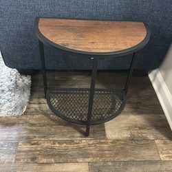 Small Wooden/Metal Side Table