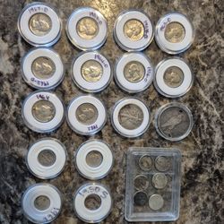 90% Silver Coin Lot – Pre-1964 Quarters, Dimes, Half Dollar & Silver Dollar