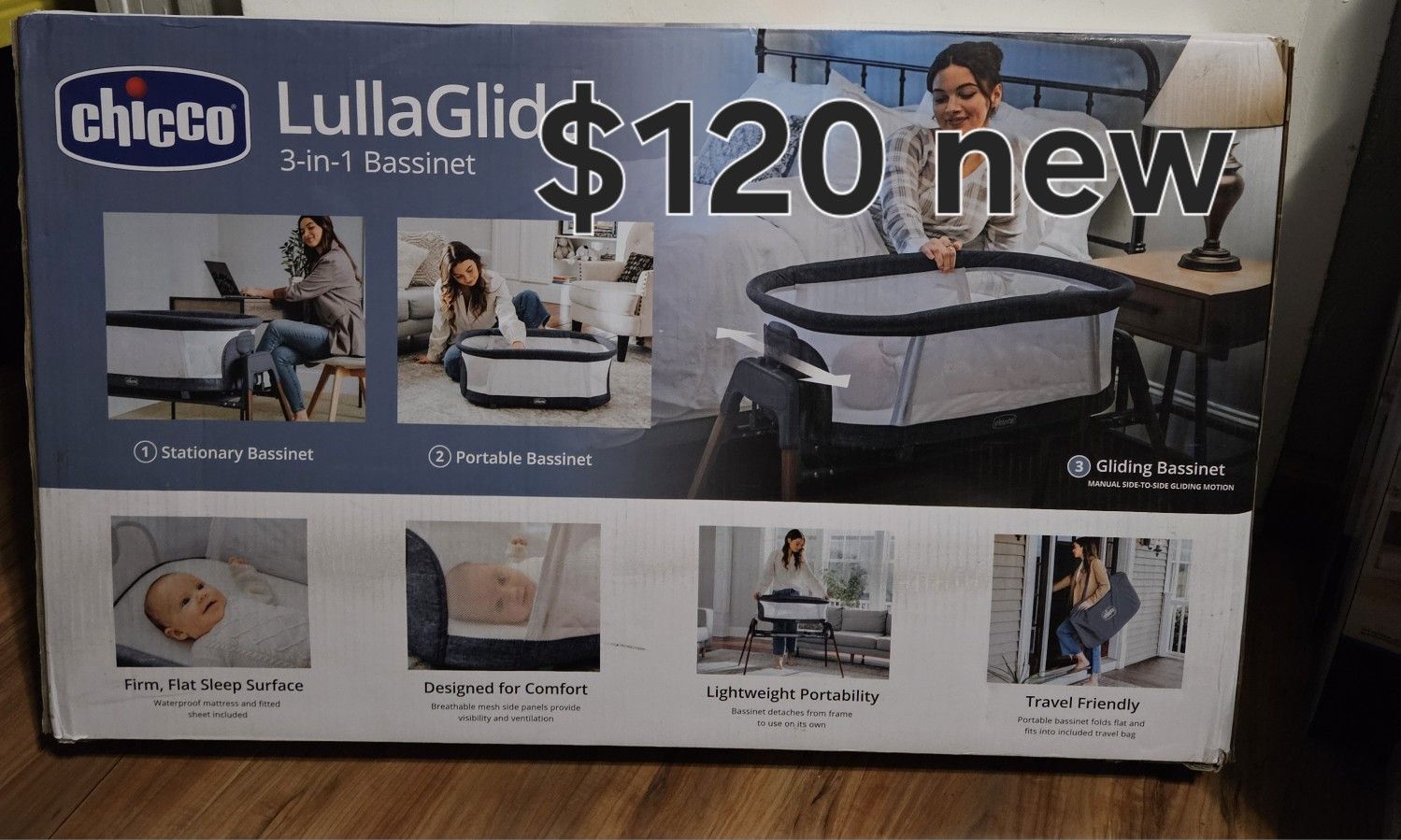 Brand New 3 In 1 Bassinet 
