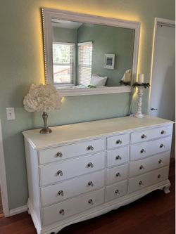 Dresser and mirror