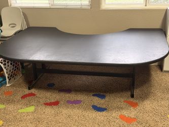 Sturdy black activity table