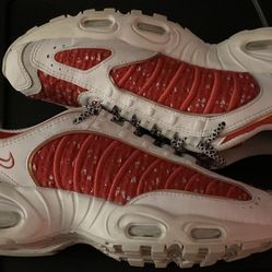 Nike Air Max Tailwind 4 x Supreme White Red sneakers