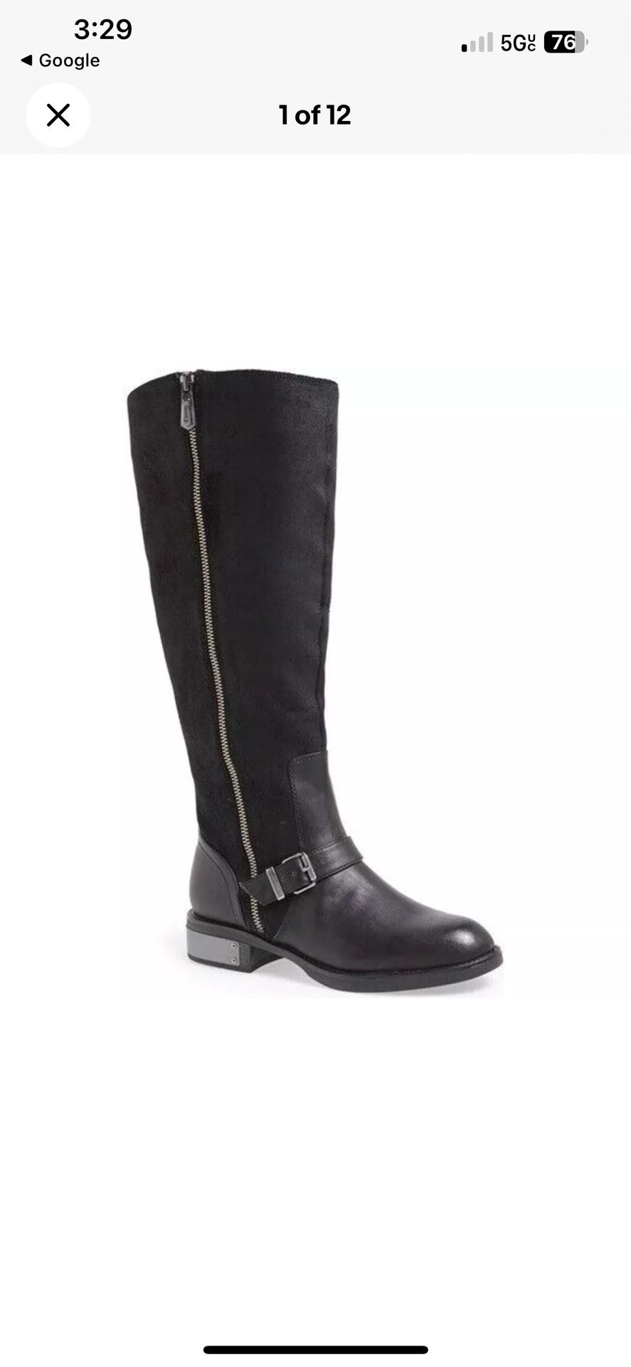 Size 9.5 Sam Edleman Black Rider Boots