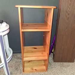 Wood Stand with shelves