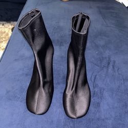 Zara Satin Booties Sz 36