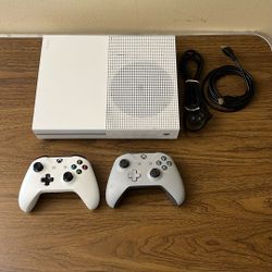 Microsoft Xbox One S Console W/2 Controllers