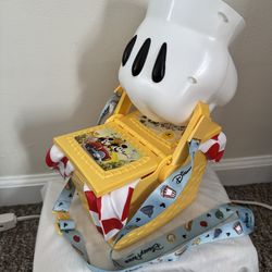 Disney Parks Mickey Minnie Perfect Picnic Basket Popcorn Bucket Runaway Railway