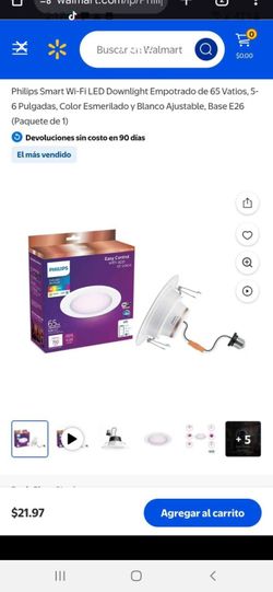 Philips smart wifi led downright empotrado de 65 vatios de 6 pulgadas