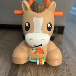 Fisher-Price walk, bounce and ride Musical walker pony Everything works great
