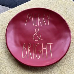 Gently Used Rae Dunn Merry & Bright Large Platter