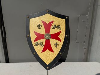 Metal Medieval Crusader Templar Cross Shield