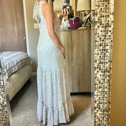 Express halter maxi dress