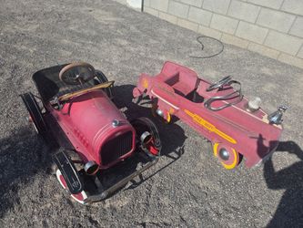 Vintage Peddle Firetruck and Model-T
