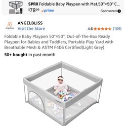 Angel Bliss Extra Large Playpen With Gate