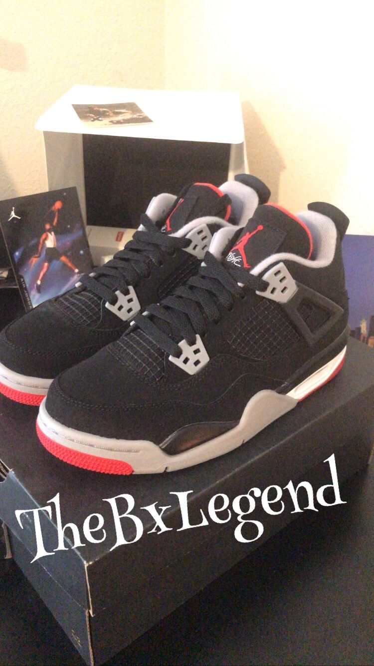 Air Jordan 4 Cement 4s🤨(aka Bred) Mens Size 9.5 Brand New 100% Authentic 