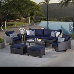 Northridge 7 Piece Rattan Sunbrella Sofa Seating Group 