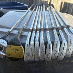 Golden Ram Xpd-100 2-9 Irons Right Hand Steel Shaft Golf Clubs + 2 hybrids- OBO