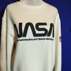 H&M Women's White NASA. Sweatshirt (Size L)