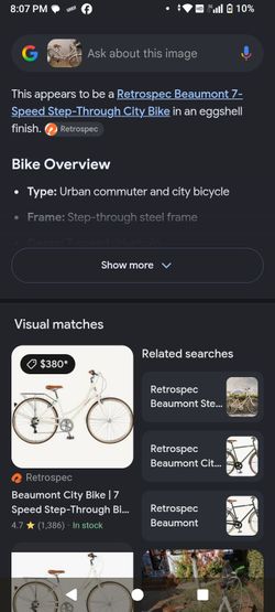 Retrospec Beaumont City Bike - Step Through 7 Speed