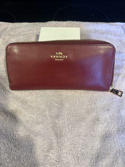 Burgundy coach wallet