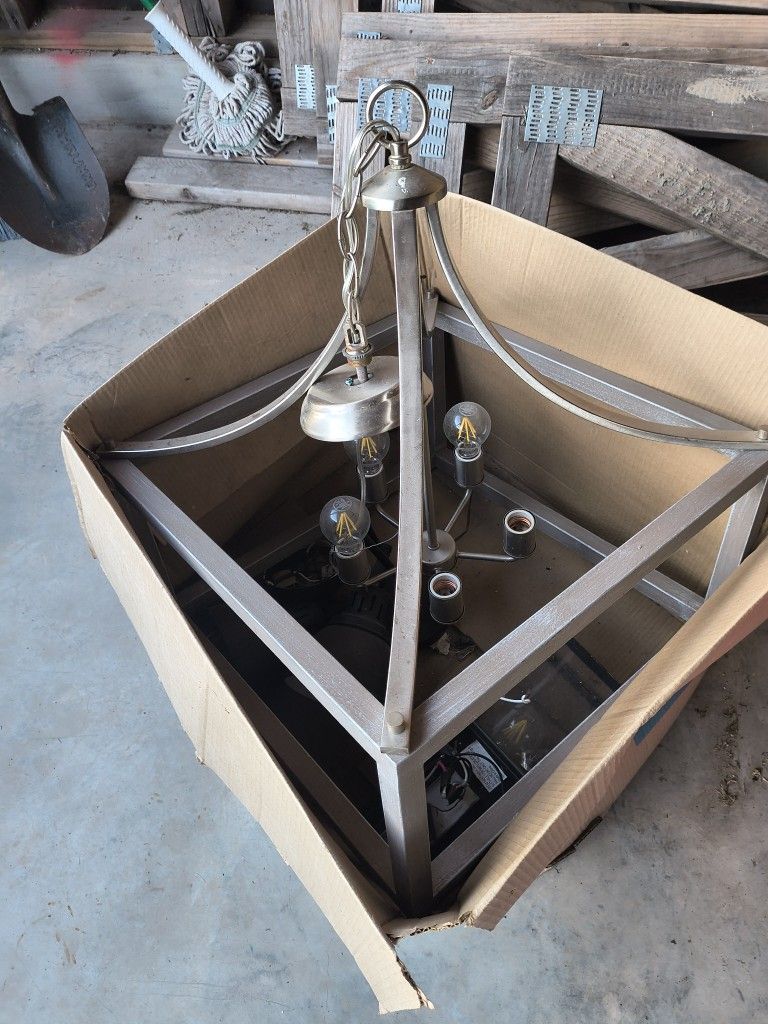Chandelier Light Fixture Nickel