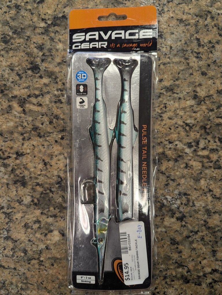 Savage Gear Pulse Tail Needle Fish 9" 2 Oz Sinking Fish Lure