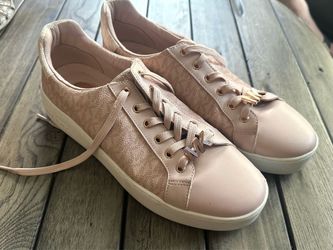 Size 11 Michael Kors Rose Gold tennis shoes