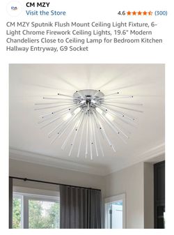 CM MZY Sputnik Flush Mount Ceiling Light