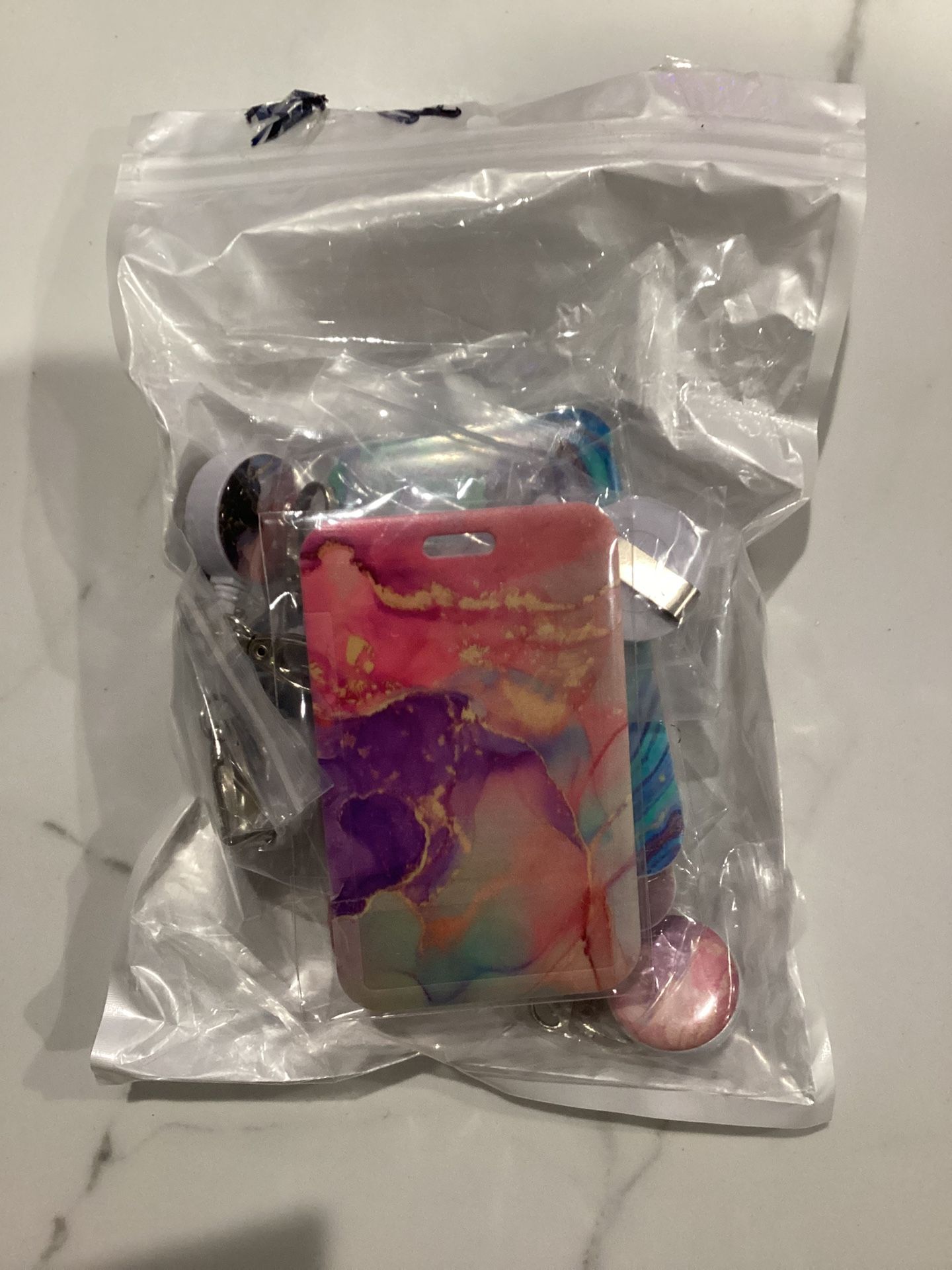 [6 Pack] Retractable Bag Tags Name ID Labels with Privacy Cover For Travel