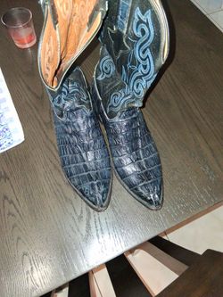 Lucchese Caiman Crocodile Boots
