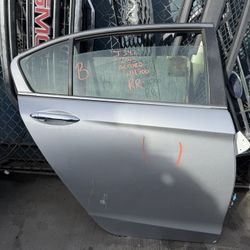 2013 - 2017 Honda Accord Rear Door Passenger Side Silver