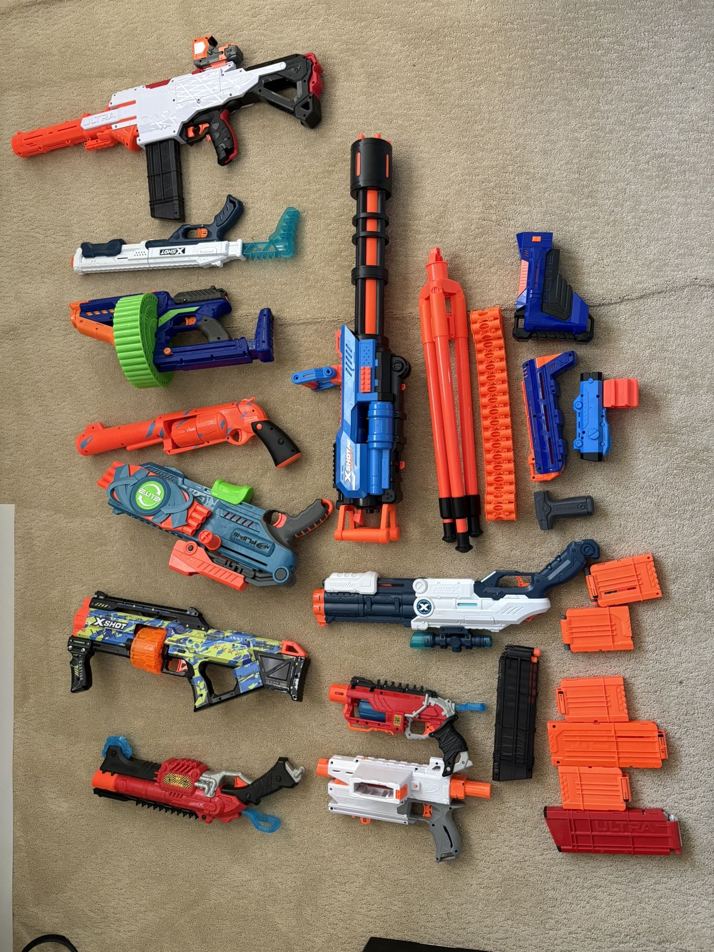 Nerf And X Shot Gun Collection
