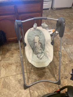 Baby swing with batteries included