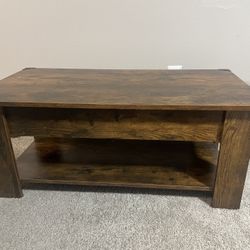 Brown living room table/desk style