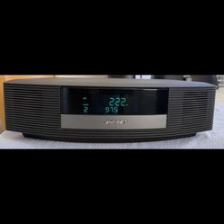 Bose Wave Radio II AM/FM Clock Radio AWR1B2 Black Original W Remote Tested