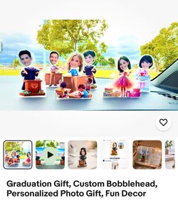 Graduation Gift, Custom Bobblehead, Personalized Photo Gift, Fun
