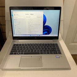 HP Elitebook 840 G5 14 inch touchscreen core i5 8th gen 8GB RAM 256GB SSD