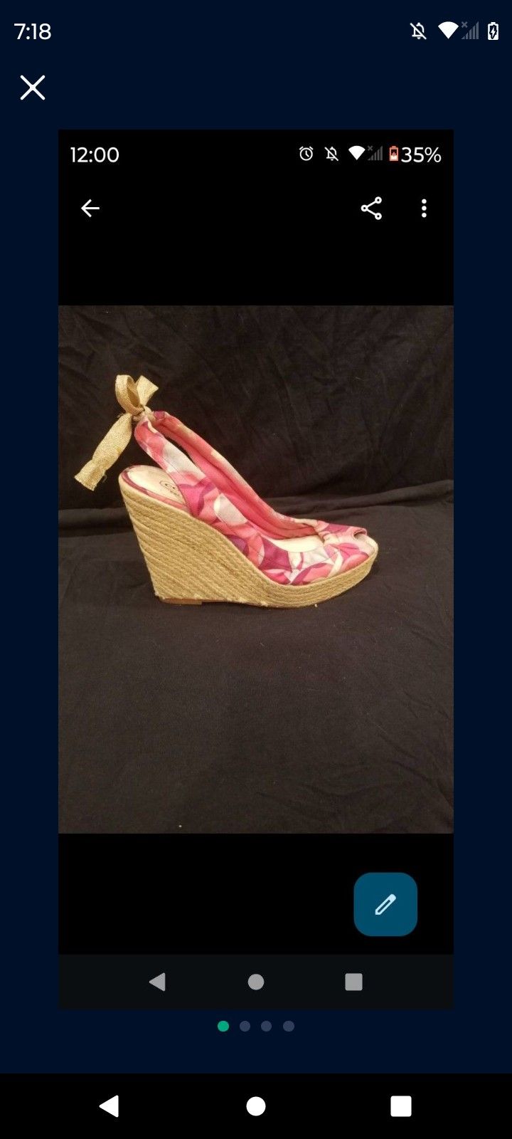 Coach Wedge Open Toe