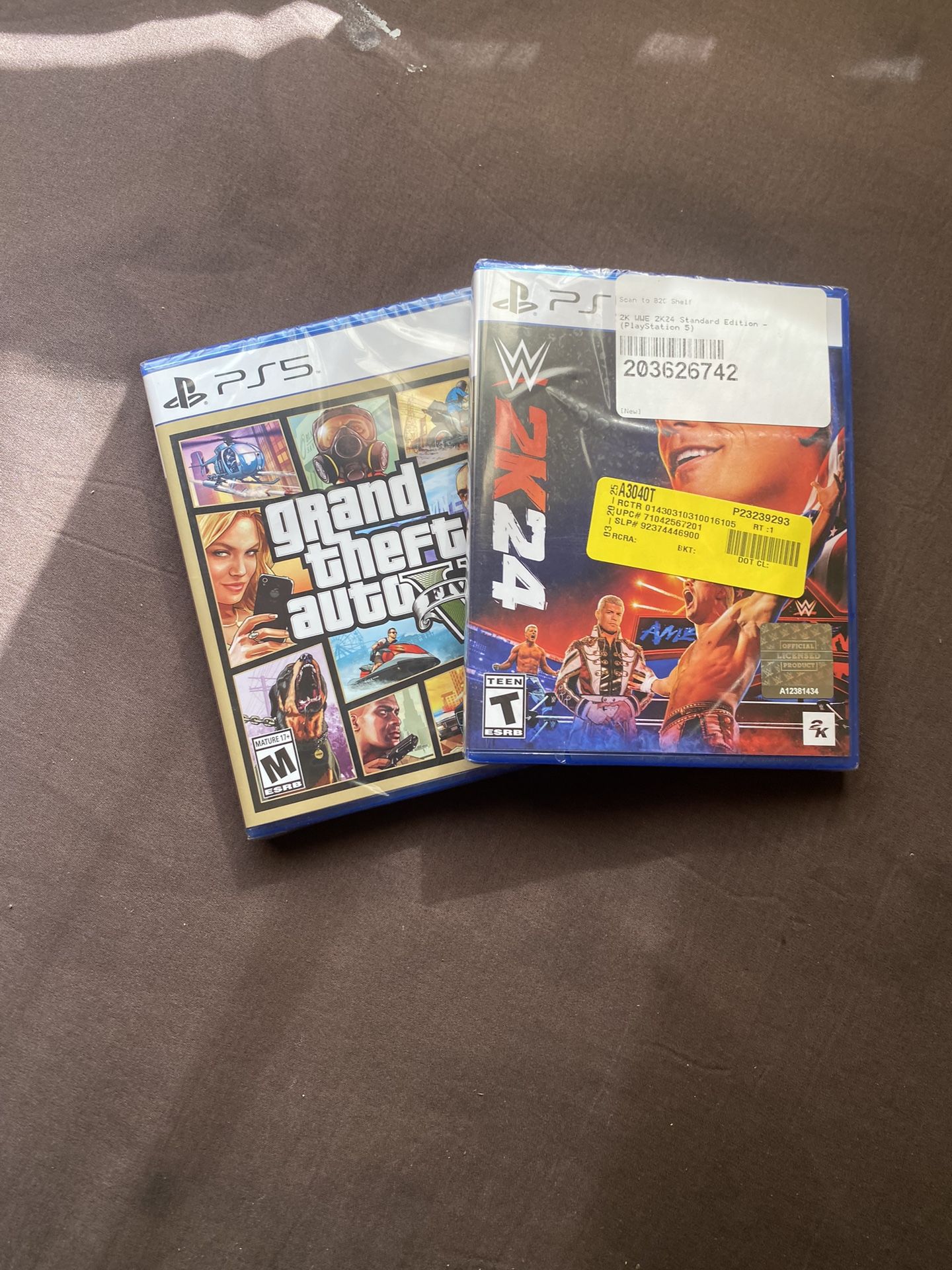 *SEALED* WWE 2k24 + GTA 5 PS5