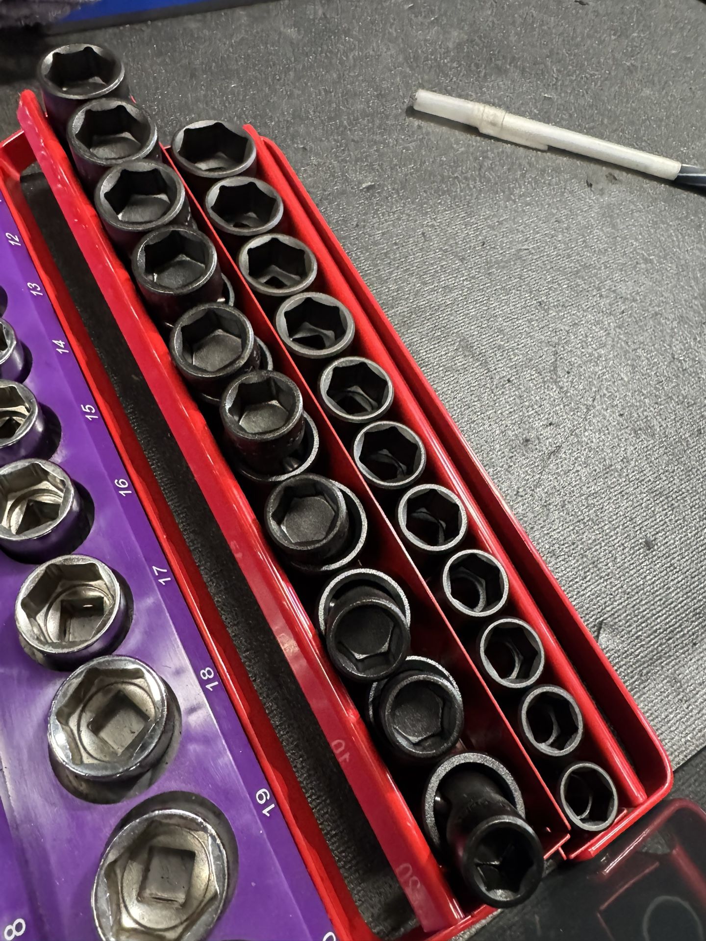 mac tools impact socket set 3/8 drive 