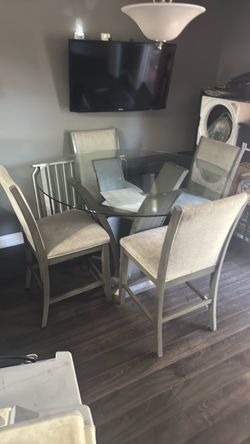 Dining table with chairs