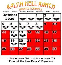 Raisin Hell Ranch Ticket