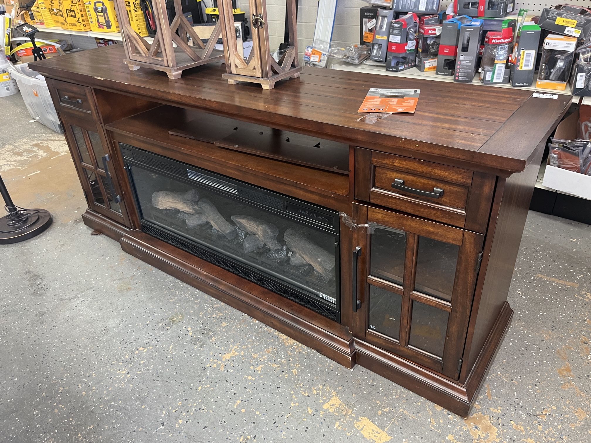 Tresanti Sloane TV Console with Classic Flame Electric Fireplace