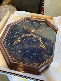 Glass American Coin Display For Antique Coins Retail- $119.99