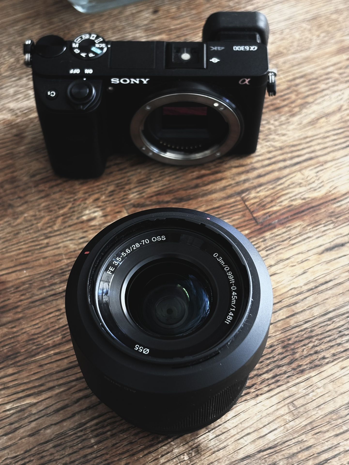 Sony Alpha A6300 With 55mm Lens ( Sold together )