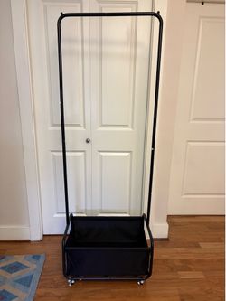 Black coat rack